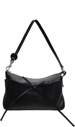 Black Ribbon Pochette Bag
