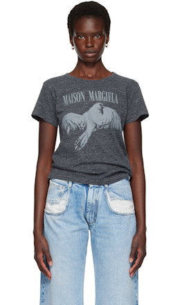 Gray Bird Fitted T-shirt