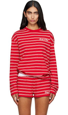 Red Signature Logo Easy Longsleeve T-shirt