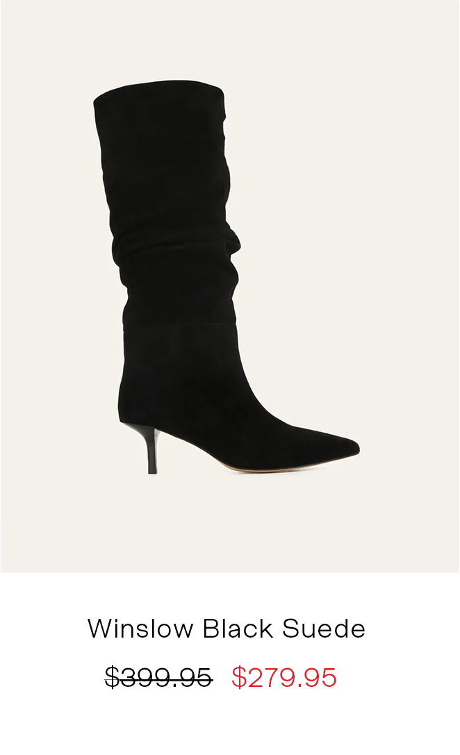 Winslow Black Suede