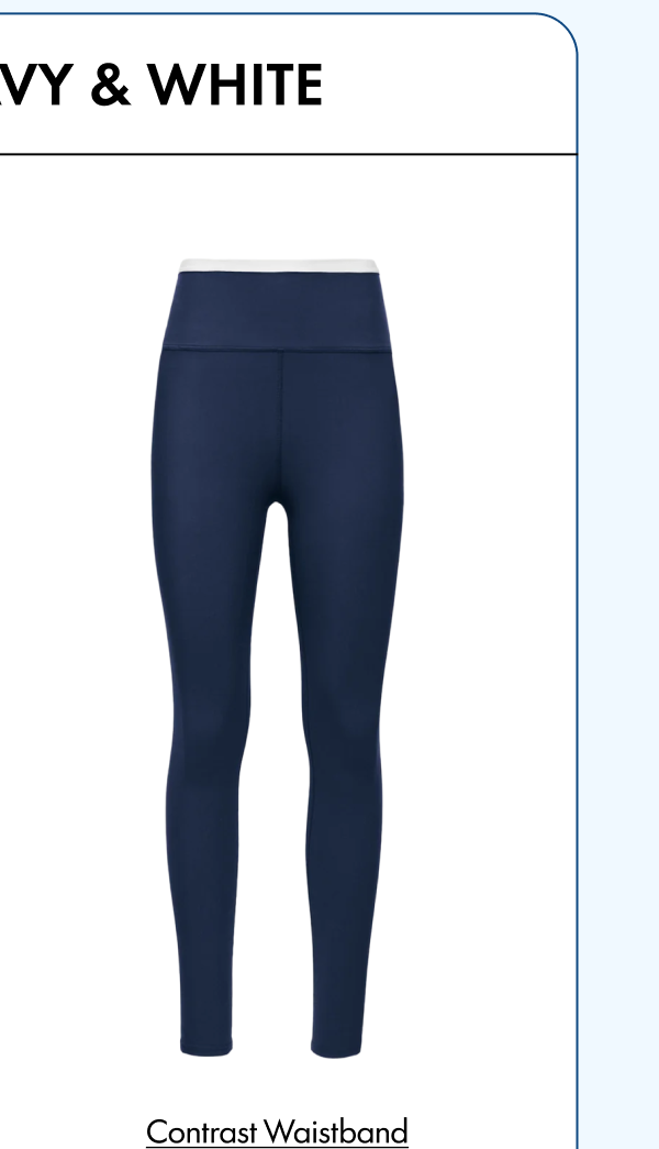 Contrast Waistband Legging in Melt