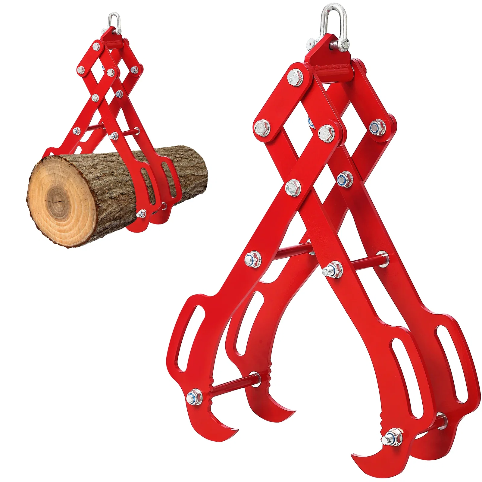Image of Garvee Heavy Duty Log Lifting Tongs: 36 inch 4 Claw Log Grapple for Logging Tongs,Eagle Claws Design , Lumber Skidding Logging Grabber