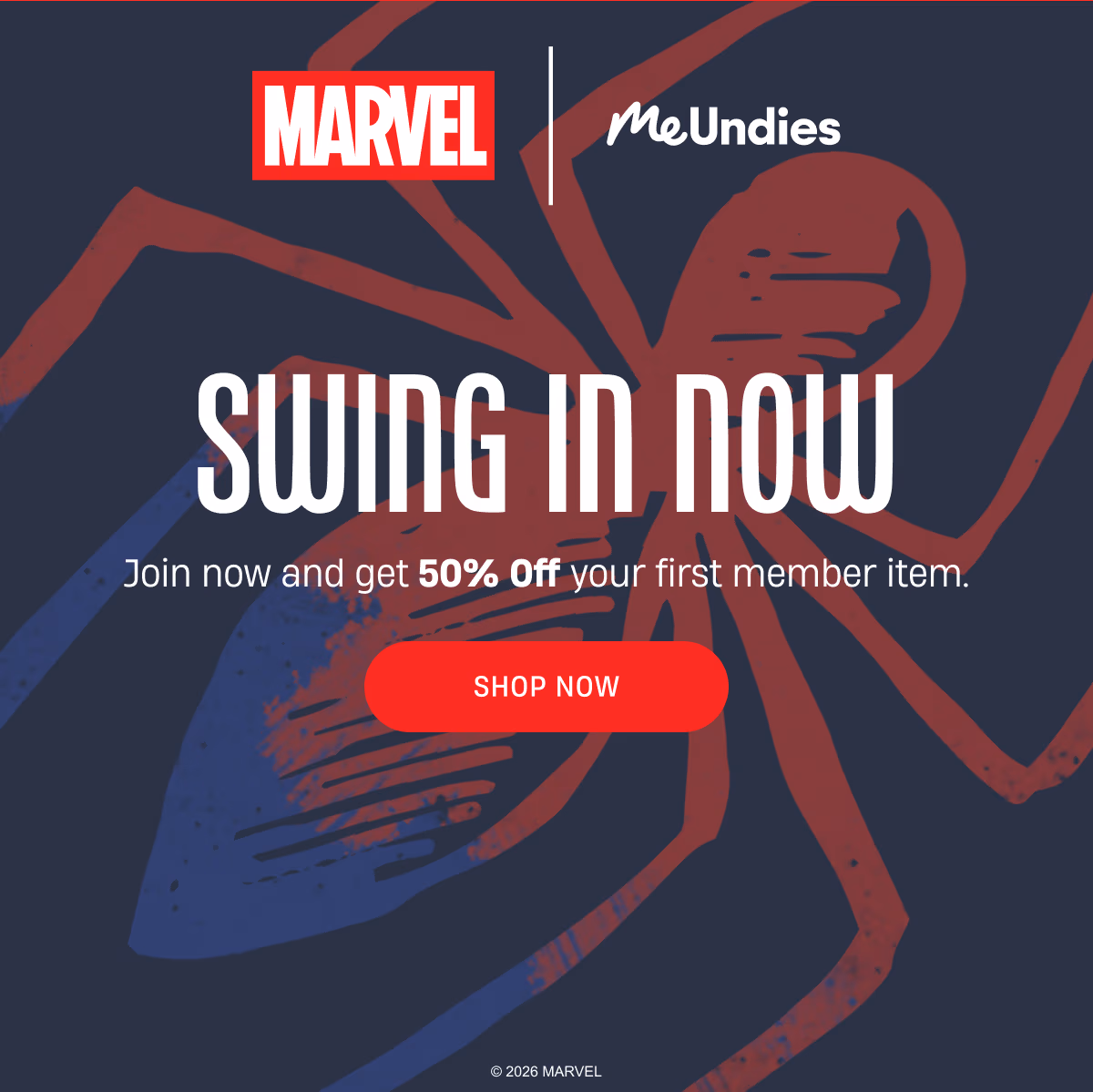 Marvel MeUndies | Suit up first, Join now and get 50% off your first member item! | Shop Now