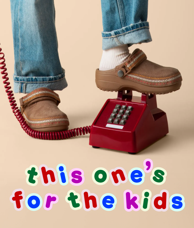Check Out The Kids’ Crafted Vegan Suede Stitch Clog Today!