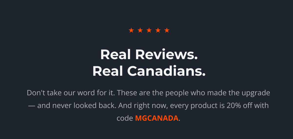 Real Reviews, real canadians