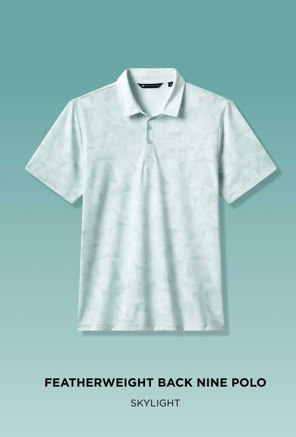 Featherweight Back Nine Polo - Skylight