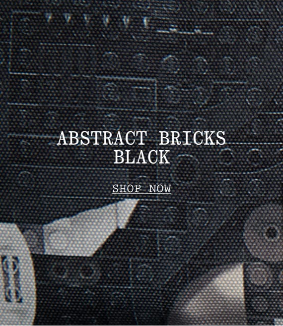 Abstract Bricks Black