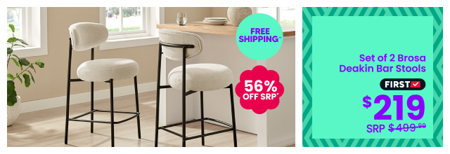 Set of 2 Brosa Deakin Bar Stools