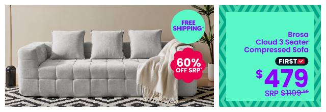 Brosa Cloud 3 Seater Compressed Sofa