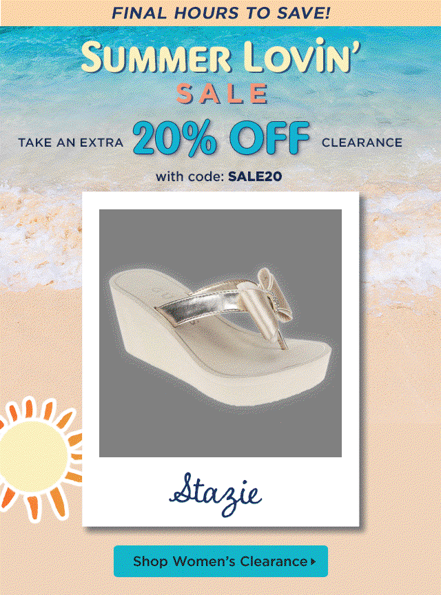 Shop Reminder: Shop Women's Clearance