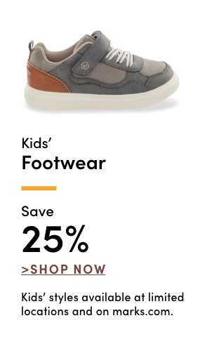 Kids' Footwear Save 25%
