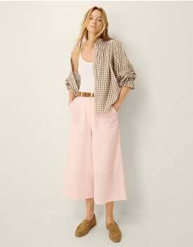 Drew High Waist Culottes Pink