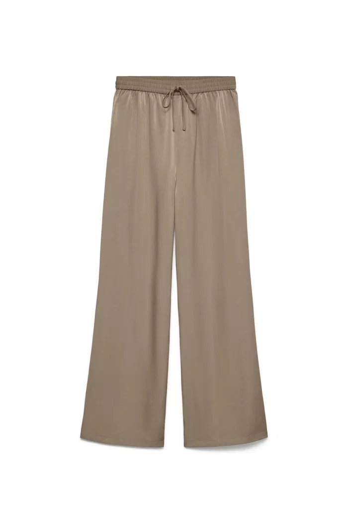 Vero Moda VMLINA HW LOOSE PANT WVN silver mink