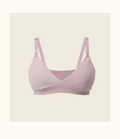 SoftStretch Cotton Maternity & Nursing Bralette in Lilac Mist