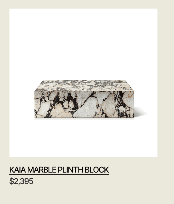 KAIA MARBLE PLINTH BLOCK - $2,395
