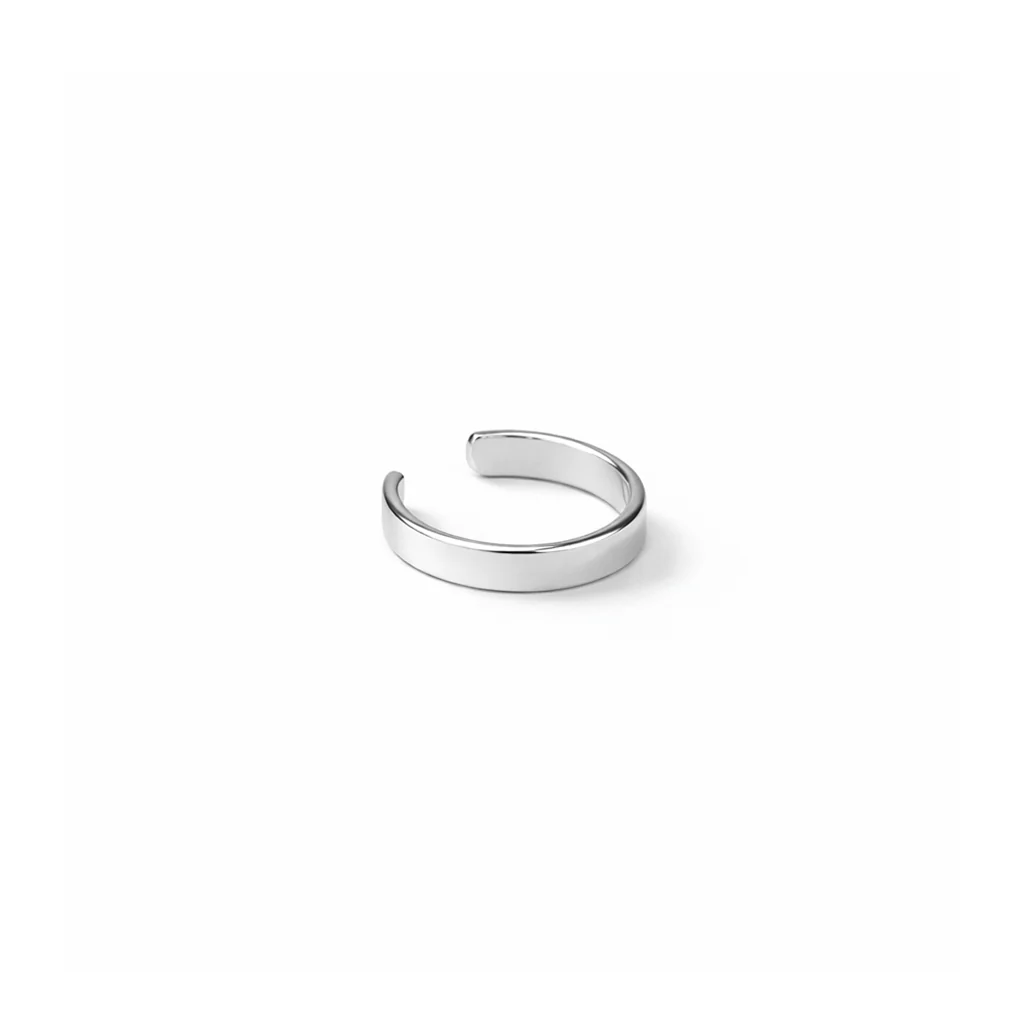 Image of Silver Smooth Ear Cuff