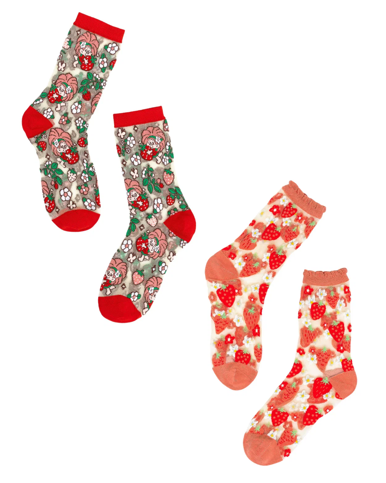 Image of Strawberry Lovers Sheer Socks Bundle