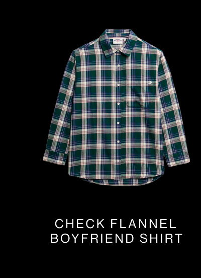 Check Flannel Boyfriend Shirt
