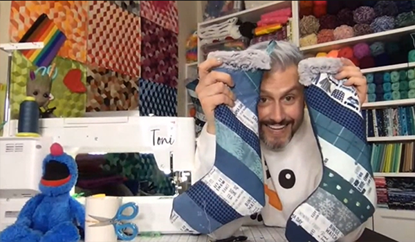 Quilt-as-You-Go Holiday Stockings