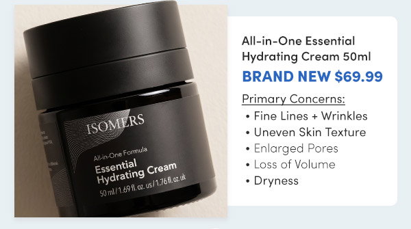 Isomers Skincare | Essential Hydrating Cream 50ml – New $69.99