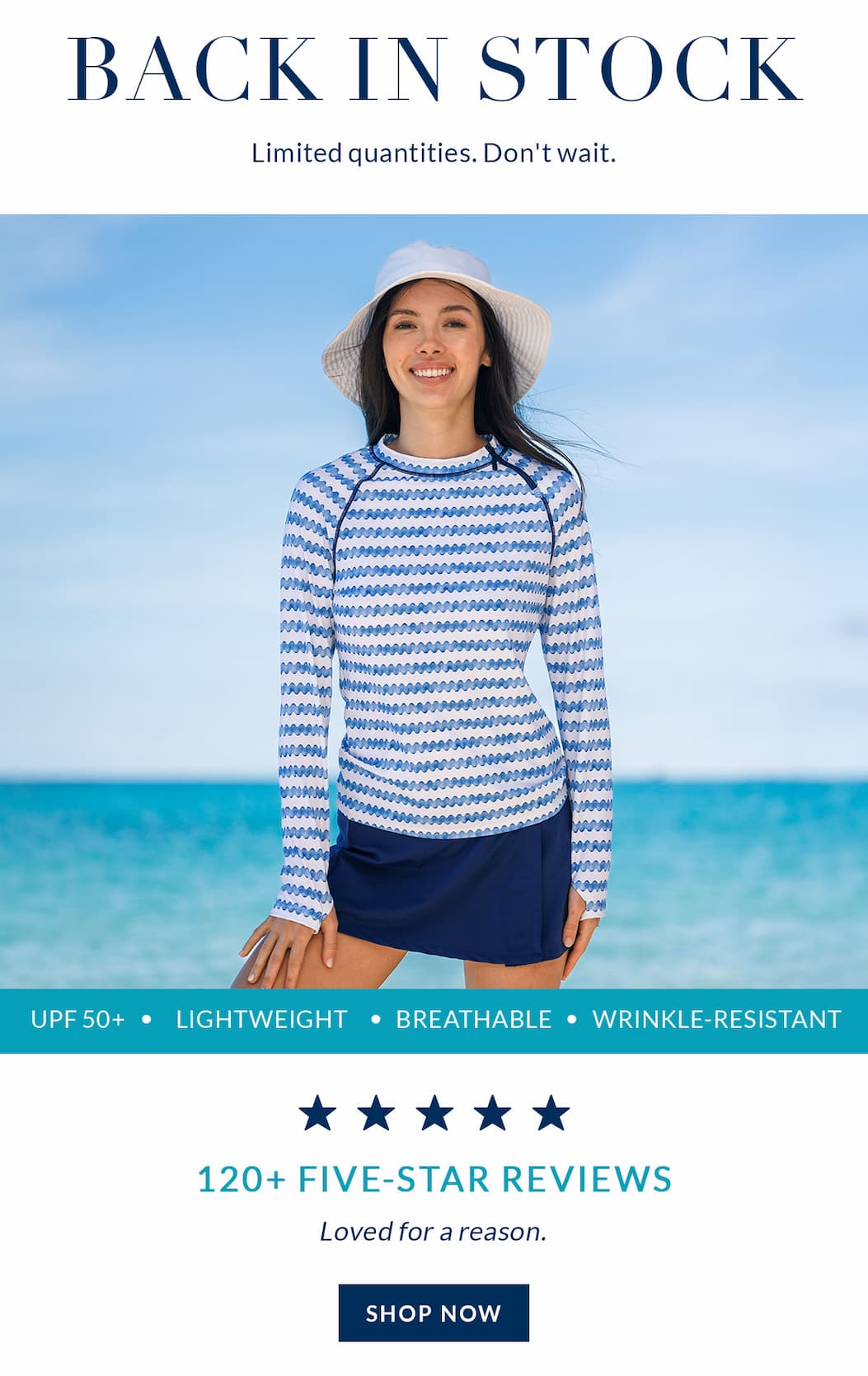 Shop our Navy Classic Swim Skirt