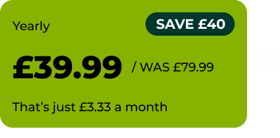 12 months for just £39.99