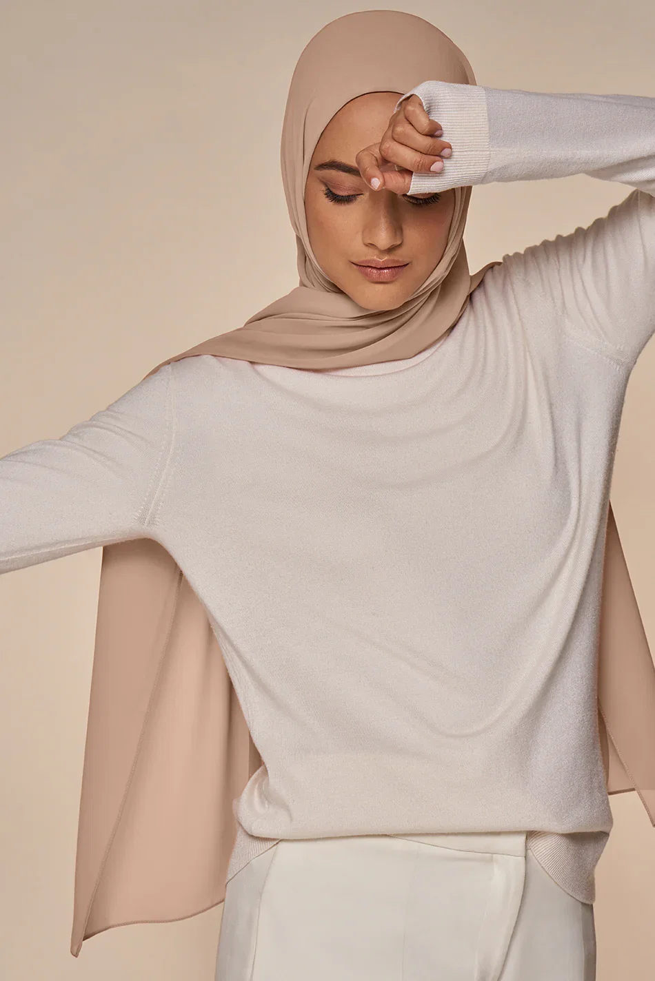 Image of Everyday Chiffon Hijab - Blush