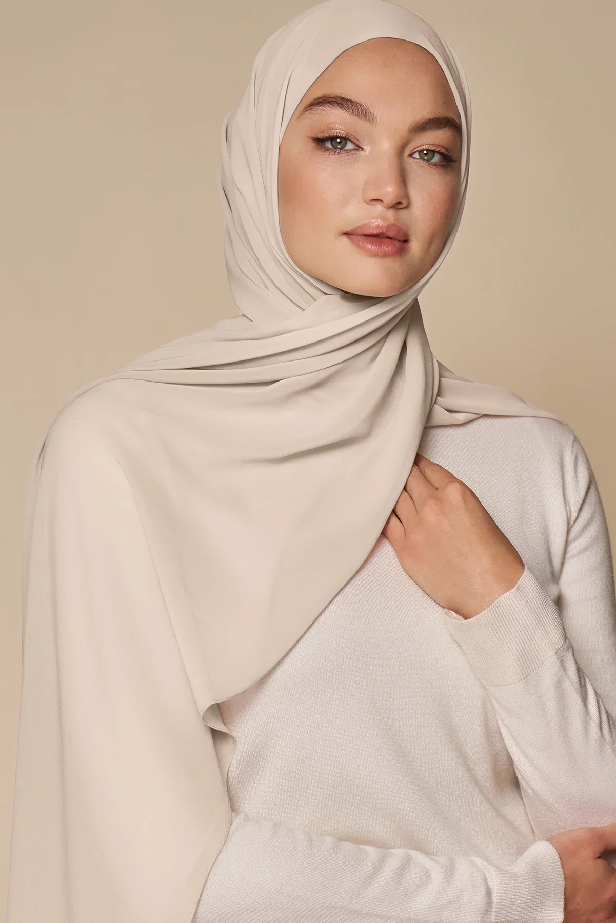 Image of Everyday Chiffon Hijab - Pearl