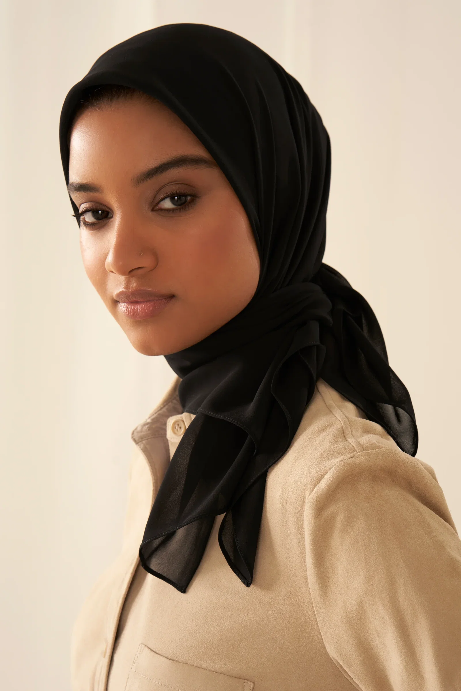 Image of Everyday Chiffon Hijab - Black