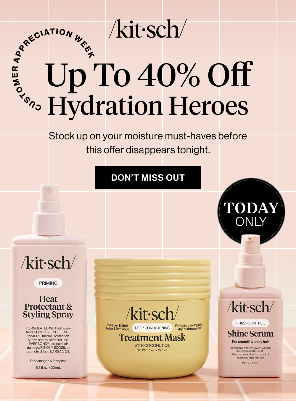 Up to 40% Off Hydration Heroes. Stock up on your moisture must-haves before this offer disappears tonight.