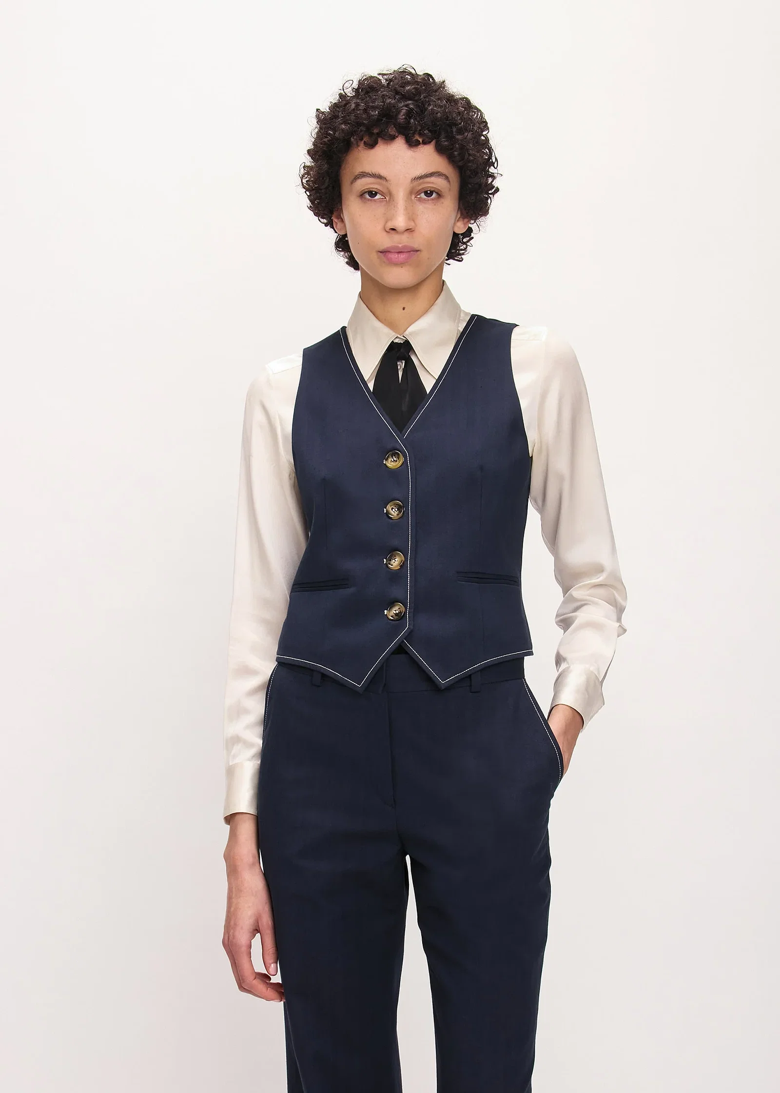 Image of Chrissie Waistcoat Herringbone