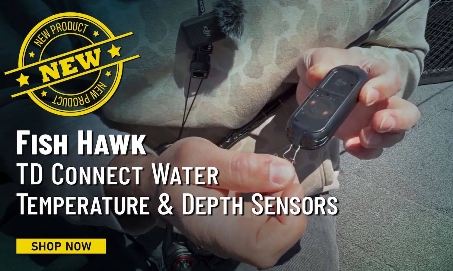 New Fish Hawk TD Connect Water Temperature and Depth Sensors Shop Now