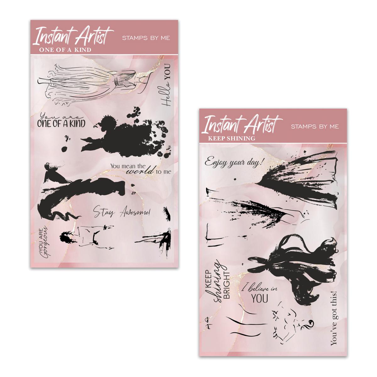 Stamps by Me You Are Gorgeous Lamination-Style 17-piece Stamp Set