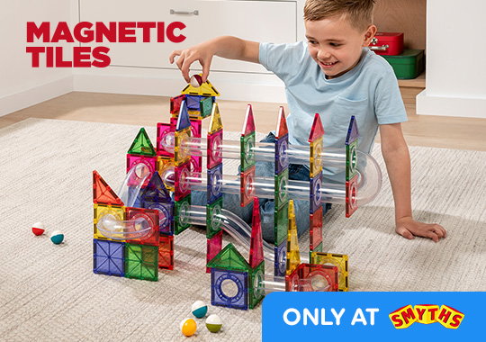 Magnetic Tiles Ball Run 125-Piece Set