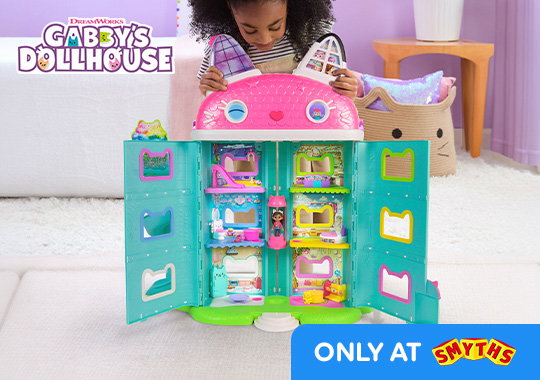 Gabbys Dollhouse The Movie Deluxe Interactive Meow-mazing Dollhouse Playset