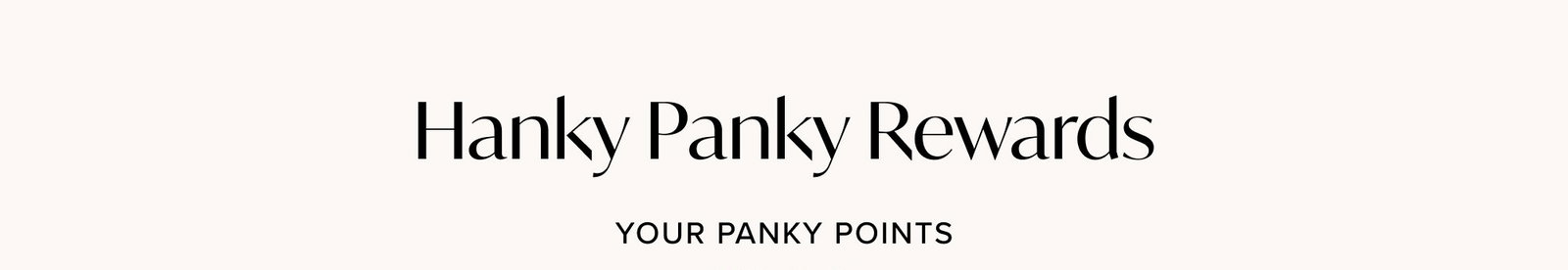 Your Panky Points