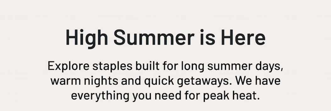 High Summer is Here