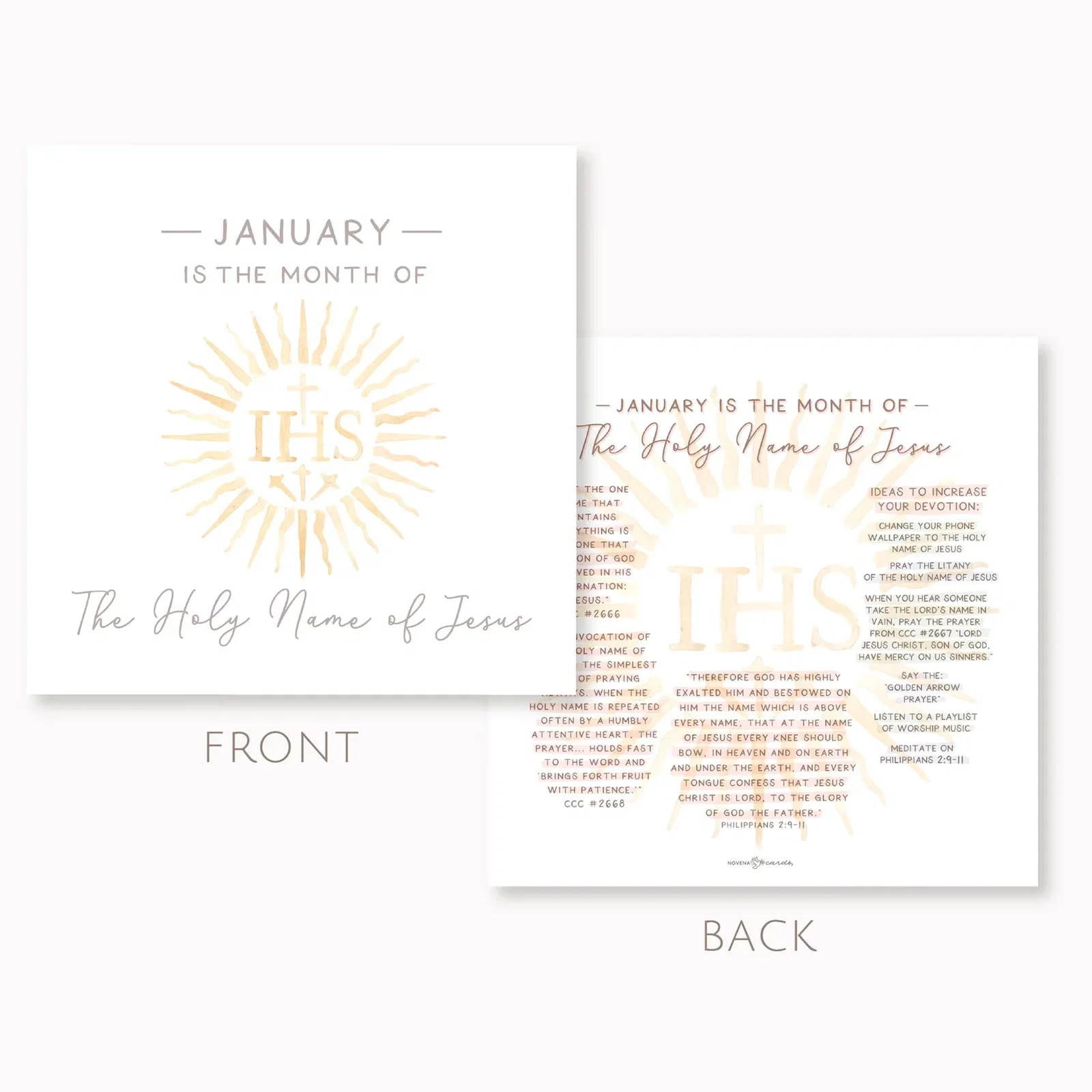 12 Catholic Monthly Devotion Prints & Acrylic Stand