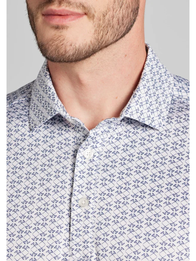 Traveler® Performance Tailored Fit Crossed Golf Tees Polo
