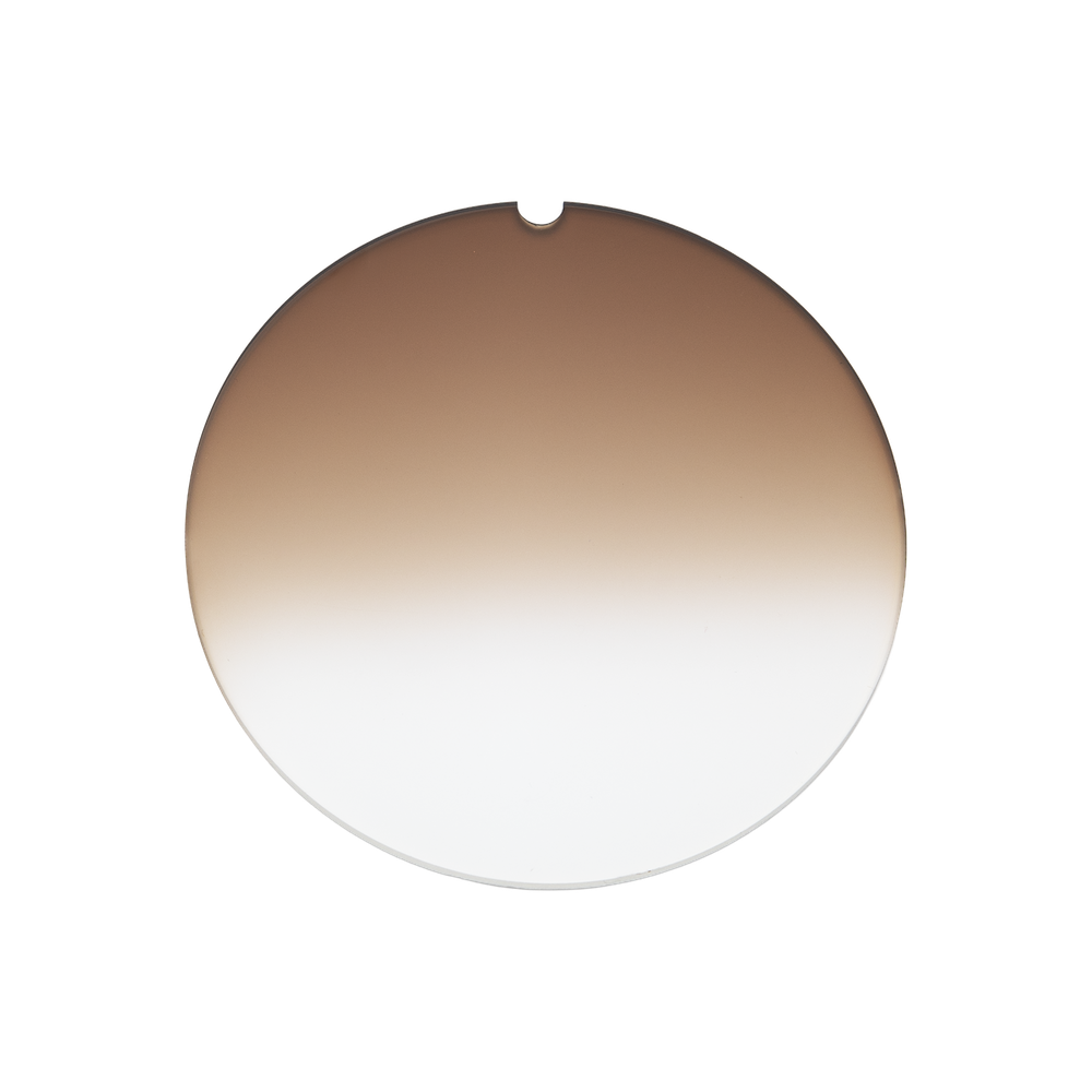 Taupe gradient lens puck