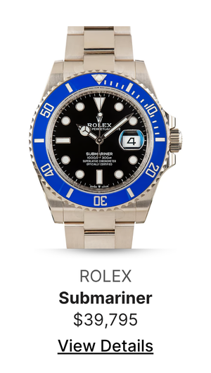 Pre-Owned Rolex Submariner Ref 126619LB 18k White Gold Cookie Monster