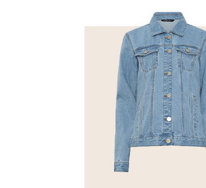 Blue Mid Wash Cotton Denim Jacket