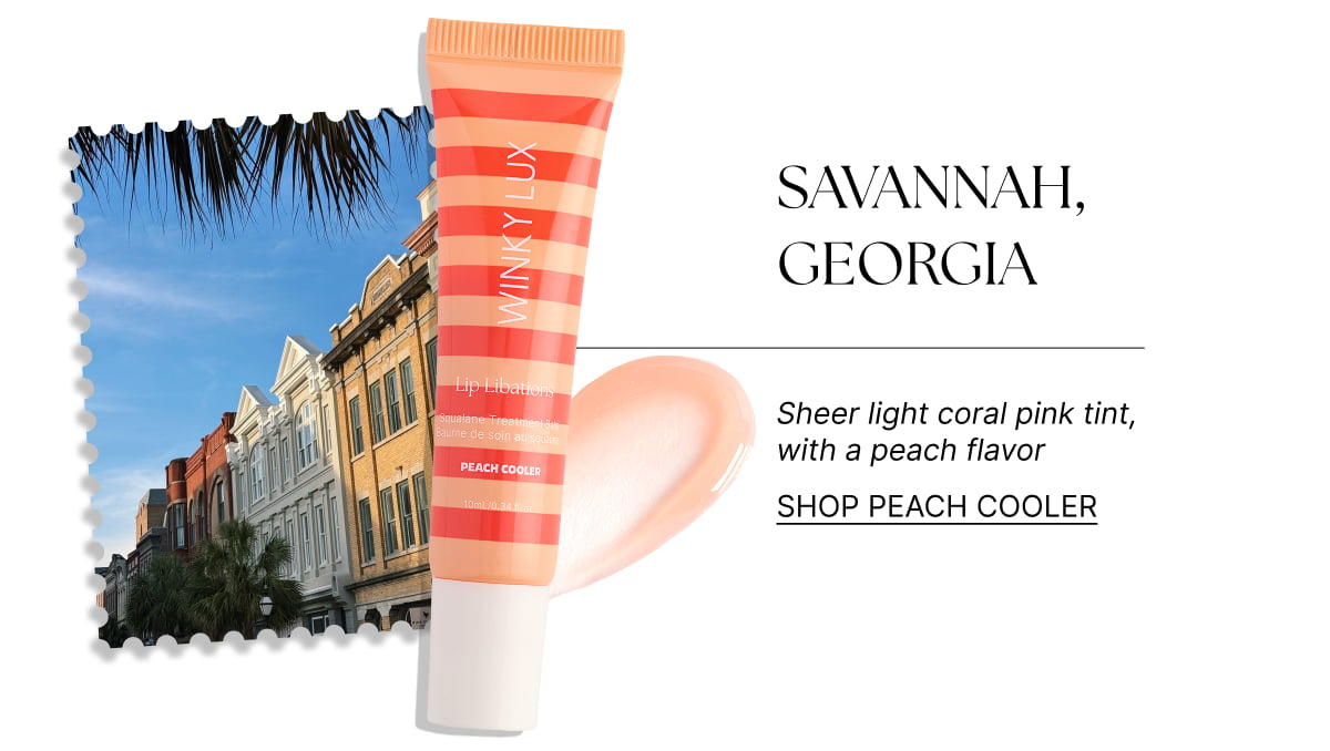 SAVANNAH, GEORGIA [Click here to Shop Peach Cooler]