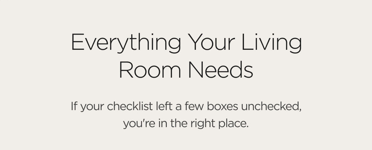 Everything Your Living Room Needs