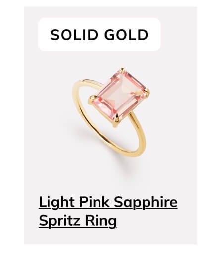 Light Pink Sapphire Spritz Ring Light Pink Sapphire Spritz Ring