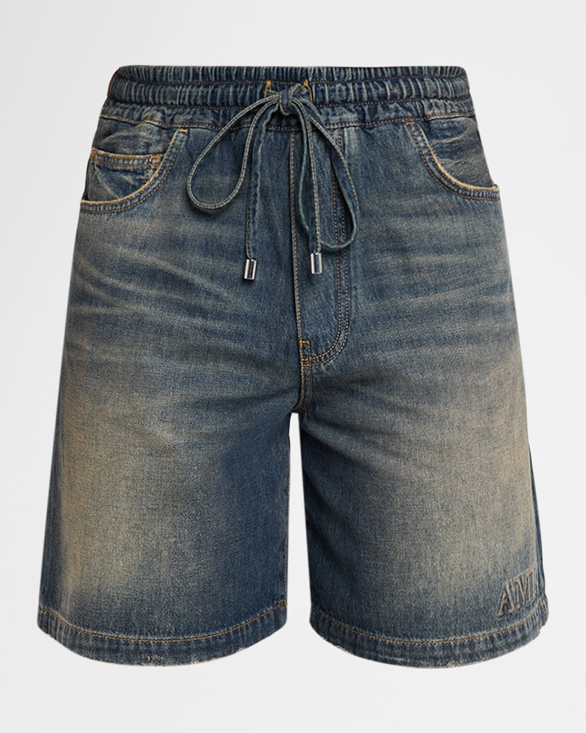 Men's Denim Drawstring Shorts