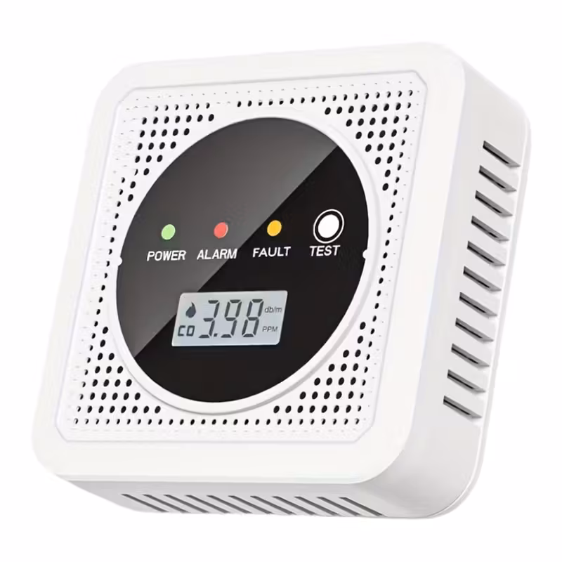 Image of Dual Sensor Smoke & Carbon Monoxide Detector Alarm with LCD Display