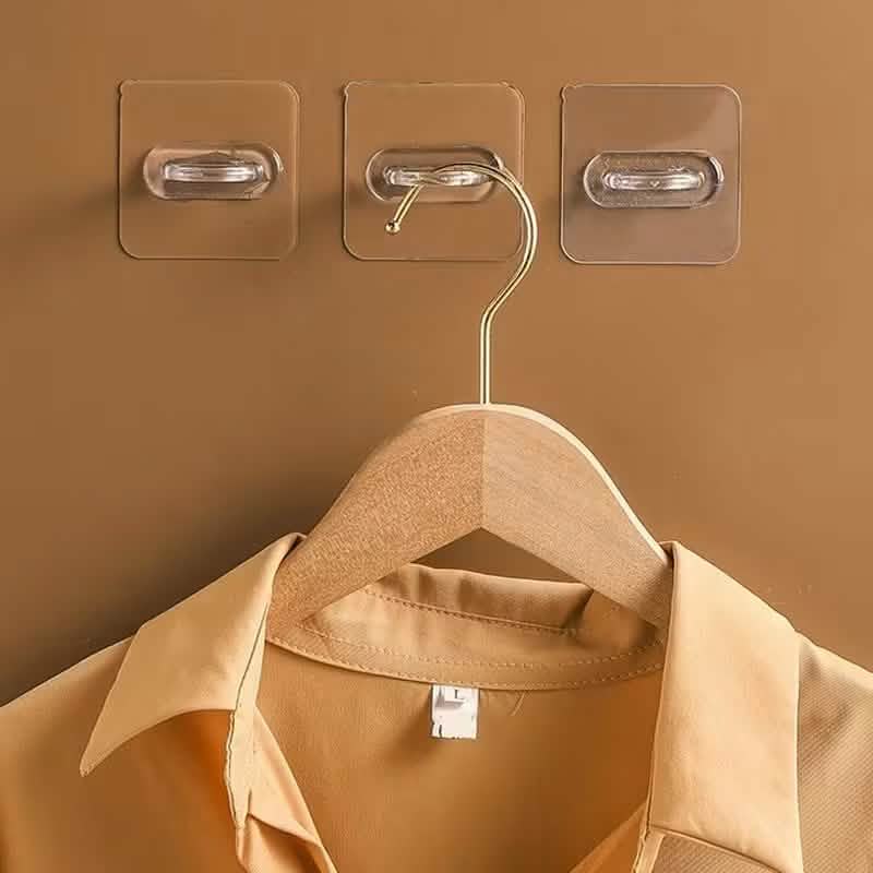 Image of 4-Pack Clear Adhesive Utility Hooks