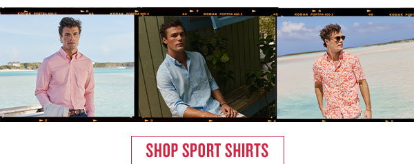 Shop sport shirts. Images of men in long sleeve and short sleeve sport shirts.