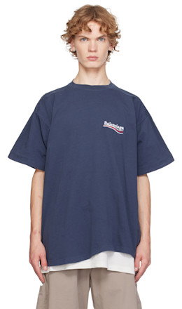 Navy Political Campaign Double T-shirt